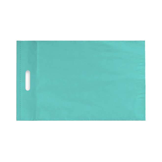 POCHETTE EXPEDITION PUBLICITAIRE AVEC ANSES 'ETSO' - turquoise