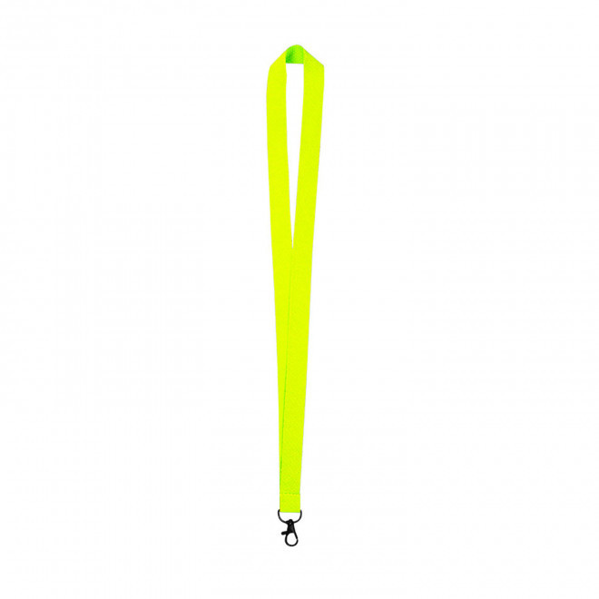 TOUR DE COU FLUO PERSONNALISE 'LUNGO FLUO' - jaune fluo