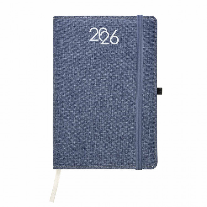 AGENDA JOURNALIER PERSONNALISABLE 'AGOSTO' - bleu