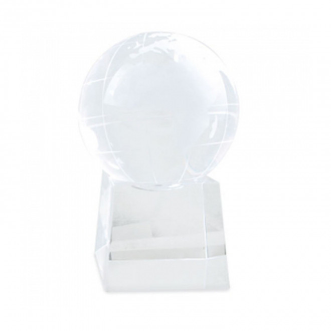 TROPHEE EN VERRE PERSONNALISABLE 'VICKY GLOBE 31' - transparent