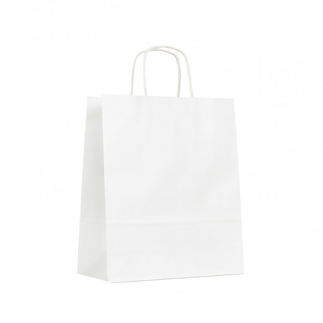 SAC KRAFT PERSONNALISE GRANDE QUANTITE 'TORSI 33X12X41' - blanc
