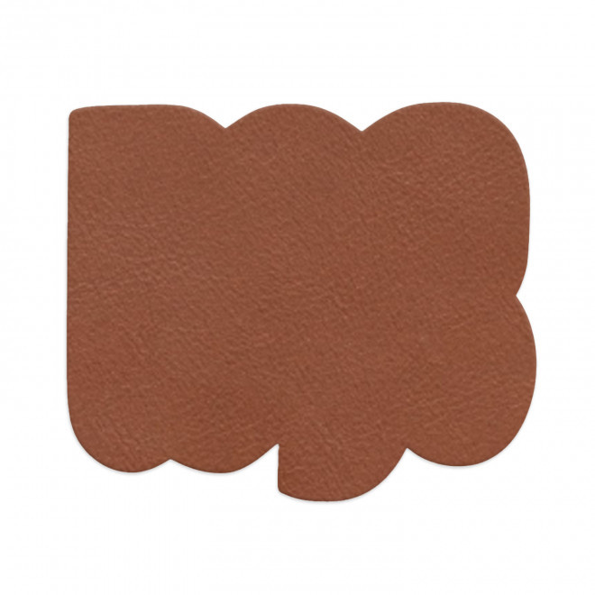 ETIQUETTE HANDTAG CADEAU PERSONNALISABLE 'YORSY CUIR' - terracotta