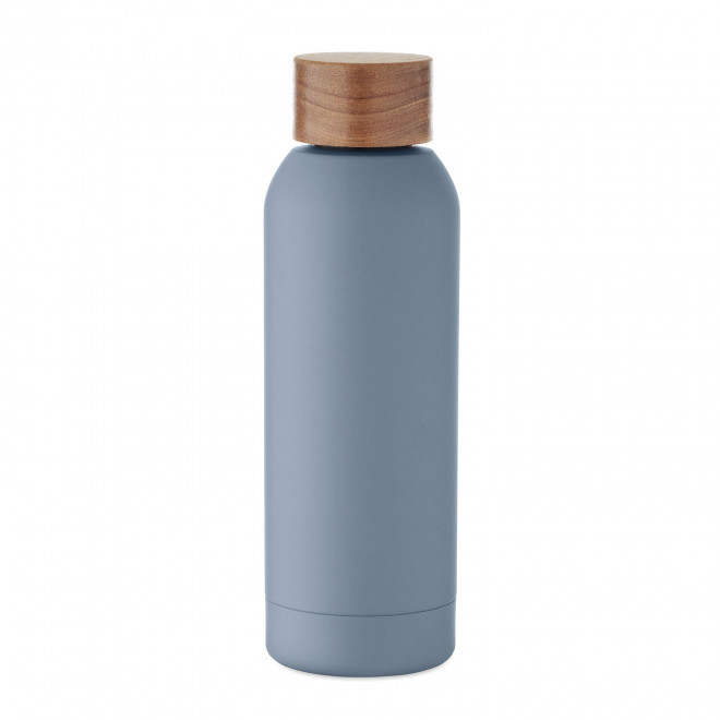 BOUTEILLE ACIER RECYCLE 700ML PERSONNALISABLE 'SERGEI' - bleu petrole
