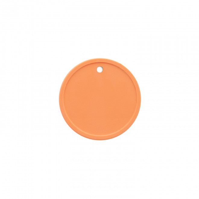 JETON PERSONNALISE EN PLASTIQUE PERCE GRAVE 'MONNET' - orange