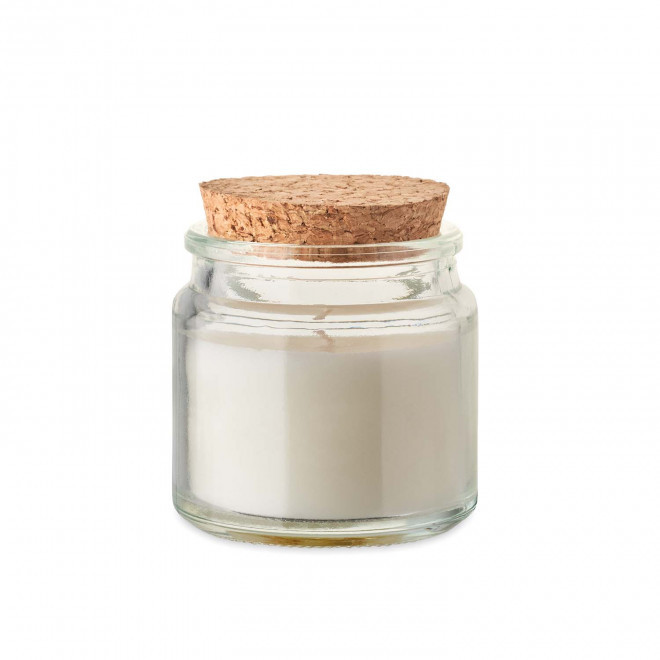 BOUGIE PARFUMEE PERSONNALISABLE 'LINNA LIEGE' - beige