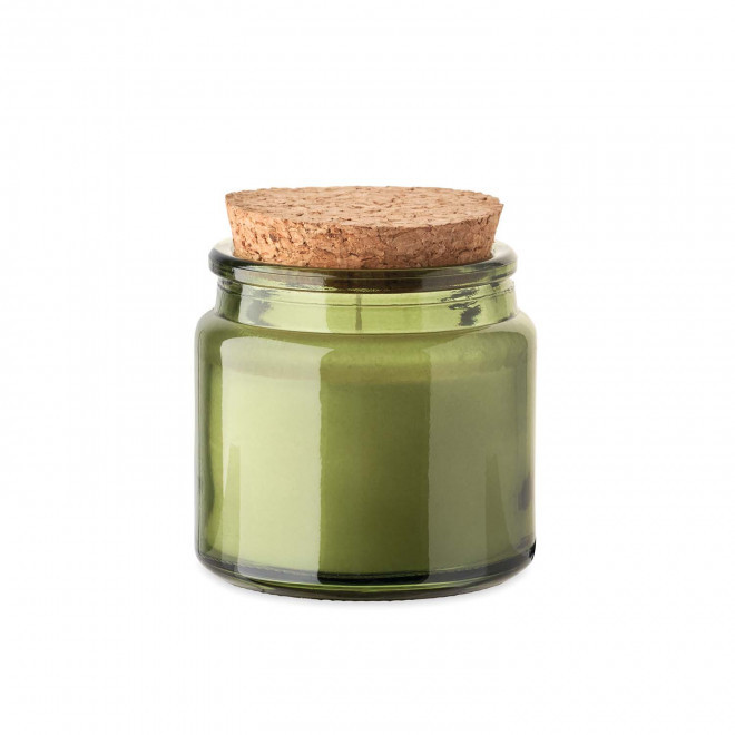 BOUGIE PARFUMEE PERSONNALISABLE 'LINNA LIEGE' - vert