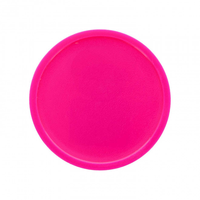 JETON EN PLASTIQUE GRAVE PERSONNALISABLE 'MONNET' - rose fluo