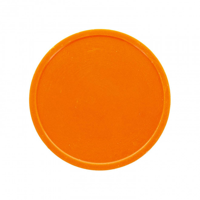 JETON EN PLASTIQUE GRAVE PERSONNALISABLE 'MONNET' - orange fluo