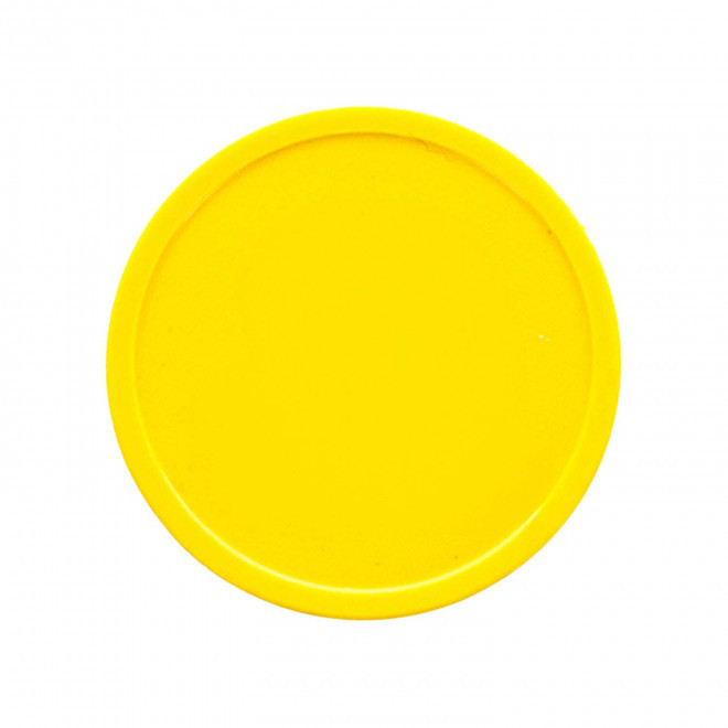 JETON EN PLASTIQUE PERSONNALISABLE 'MONNET' - jaune