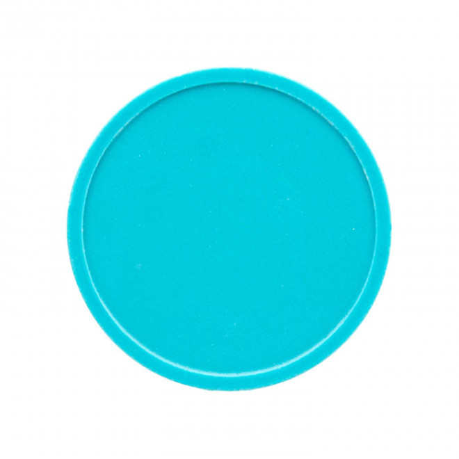 JETON EN PLASTIQUE PERSONNALISABLE 'MONNET' - turquoise