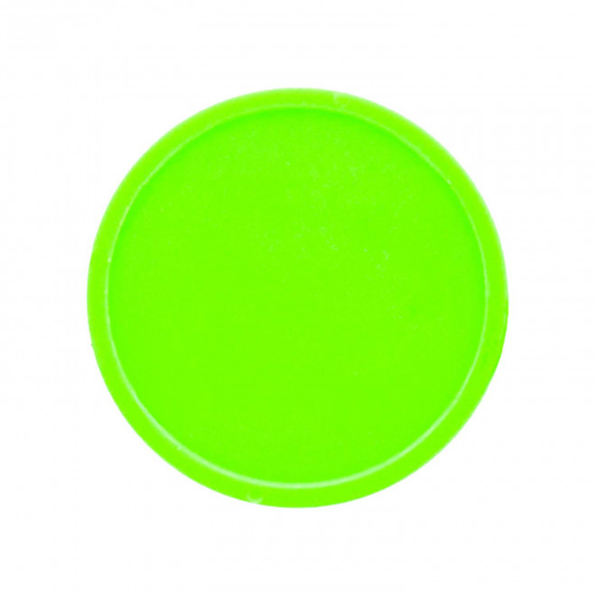 JETON EN PLASTIQUE PERSONNALISABLE 'MONNET' - vert fluo