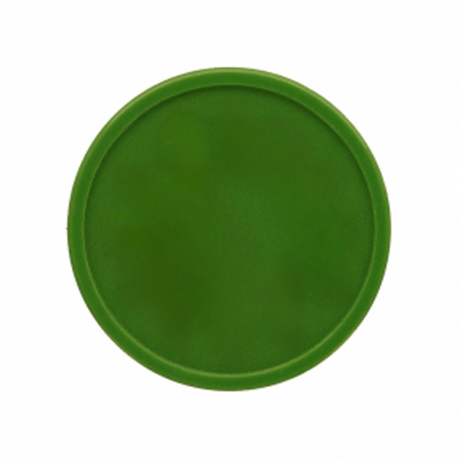 JETON PERSONNALISE EN PLASTIQUE PERCE GRAVE 'MONNET' - vert foncé