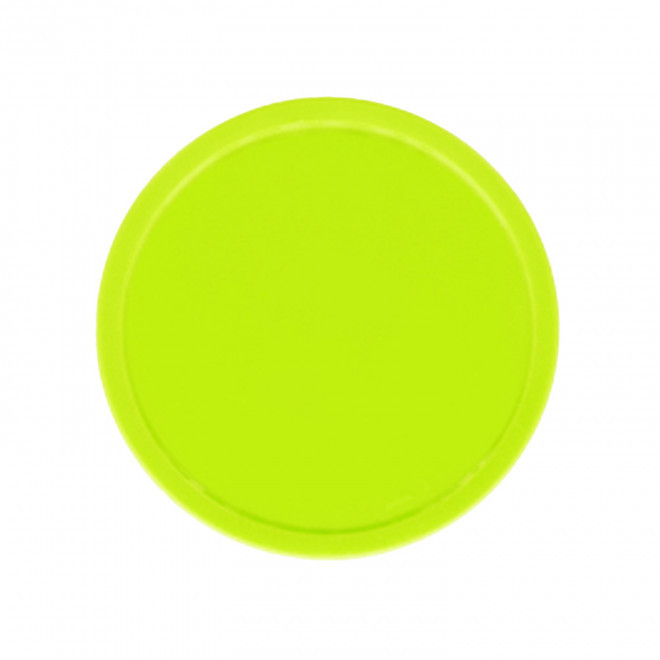 JETON PERSONNALISE EN PLASTIQUE PERCE GRAVE 'MONNET' - vert fluo