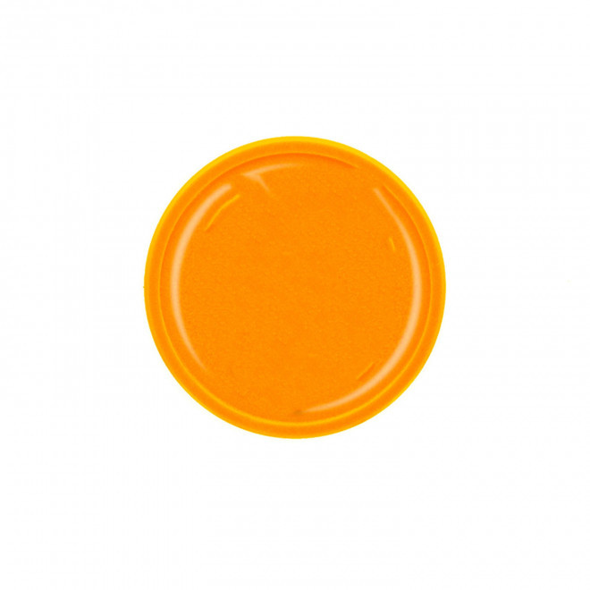 JETON IMPRIME A LA FEUILLE PERSONNALISABLE 'MONNET' - orange transparent