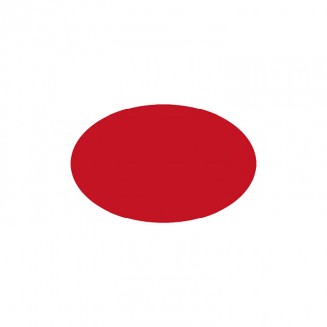 JETON DE FETES ET MANEGE PERSONNALISABLE 'FUNZY OVALE' - rouge