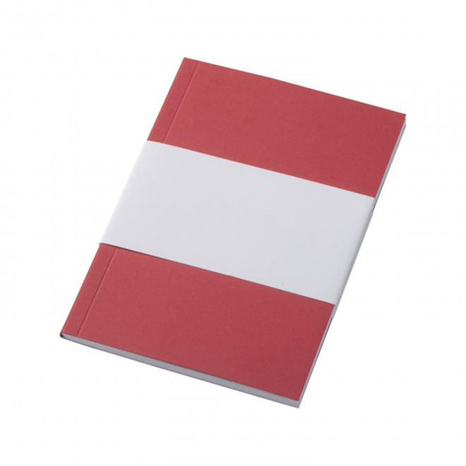 CARNET SOUPLE A6 PERSONNALISE 'HURVY RECYCLE' - rouge