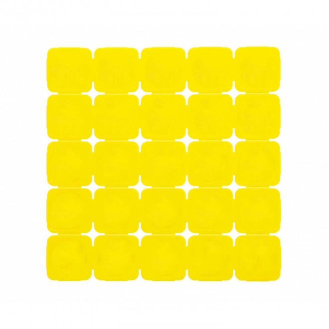 JETON FESTIVAL PERSONNALISABLE EN PLASTIQUE 'FESTYDEAL' - jaune