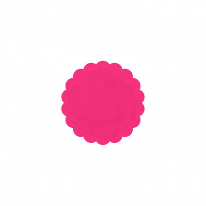 JETON DE FETES ET MANEGE PERSONNALISABLE 'FUNZY DENTELE' - rose fluo