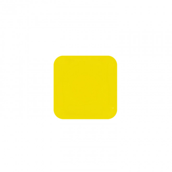 JETON DE FETES ET MANEGE PERSONNALISABLE 'FUNZY CARRE' - jaune