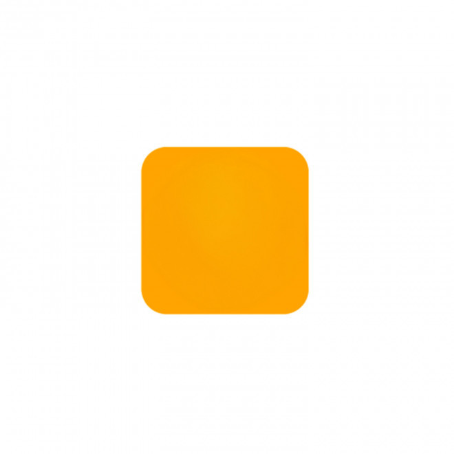 JETON DE FETES ET MANEGE PERSONNALISABLE 'FUNZY CARRE' - orange fluo