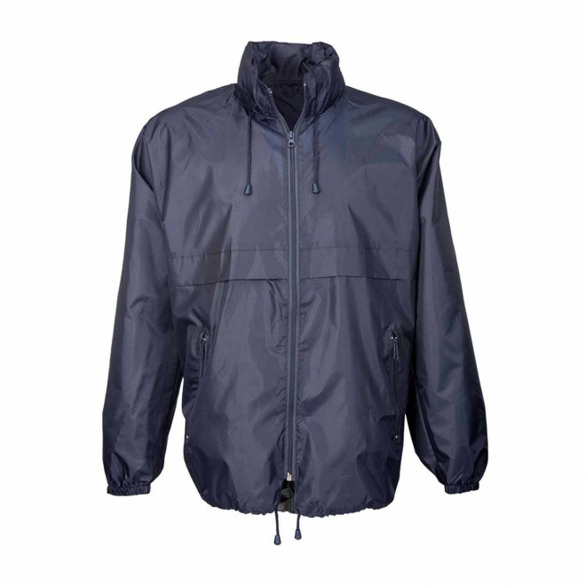 COUPE VENT BANANE PERSONNALISABLE 'DANIELO' - bleu marine