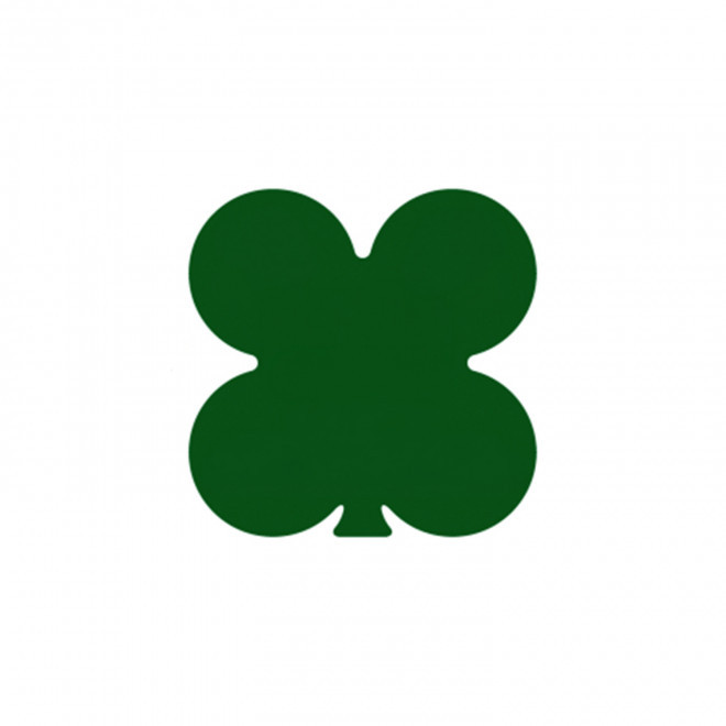 JETON DE FETES ET MANEGE PERSONNALISABLE 'FUNZY TREFLE' - vert foncé