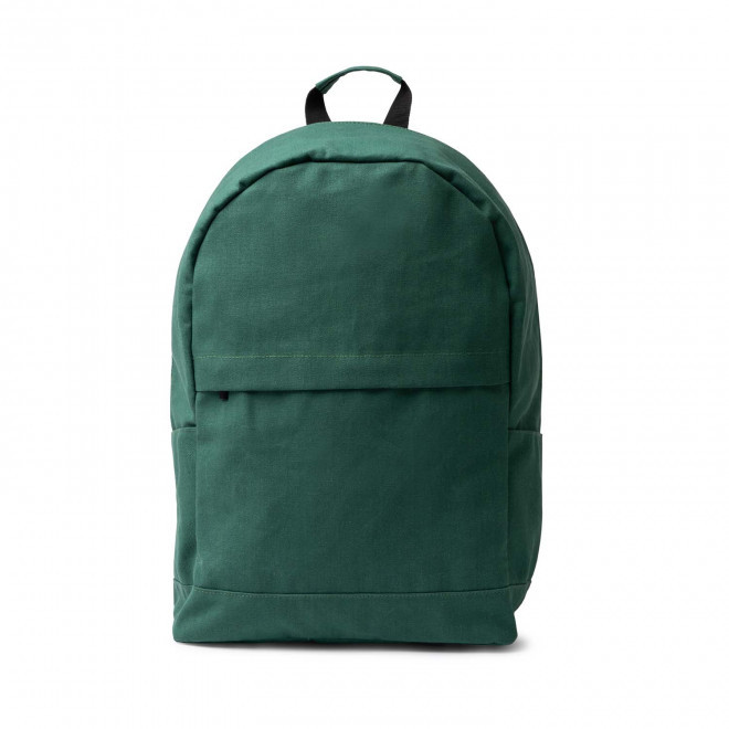 SAC A DOS ANTIVOL COTON RECYCLE PERSONNALISABLE 'TITURO' - vert