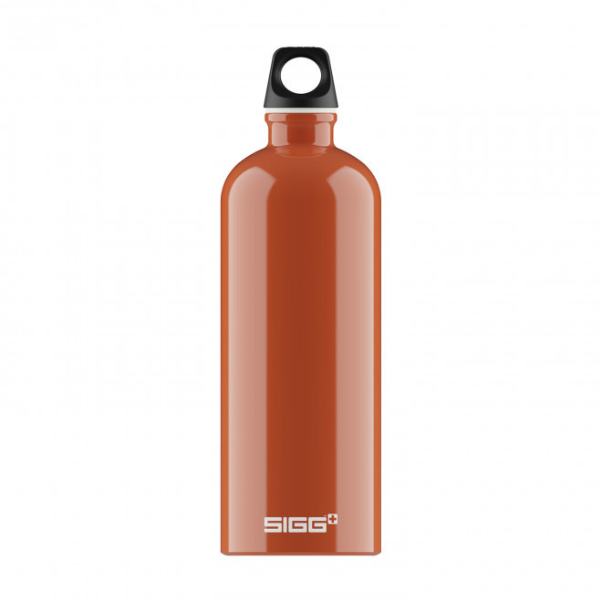 GOURDE EN ALUMINIUM SIGG 1L PERSONNALISABLE 'TRAVELLER' - papika brillant