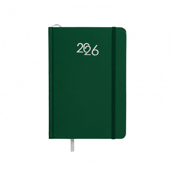 AGENDA JOURNALIER PERSONNALISABLE CARTON COLORE 'SEPTI' - vert