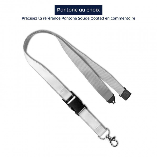 LANYARD AVEC SATIN PERSONNALISABLE 'FORTUNA SATIN' - multicolore