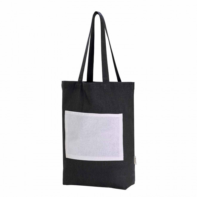 SAC SHOPPING BI COULEUR PERSONNALISABLE 'SKYPO' - bleu marine