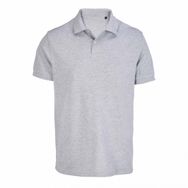 POLO MIXTE PERSONNALISABLE COULEUR 'PACIFIC' 210G/M2 - gris chiné