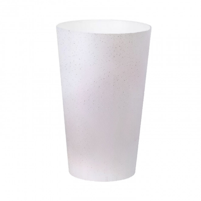 GOBELET PERSONNALISÉ RÉUTILISABLE 30 CL 'CUP' - blanc pailleté