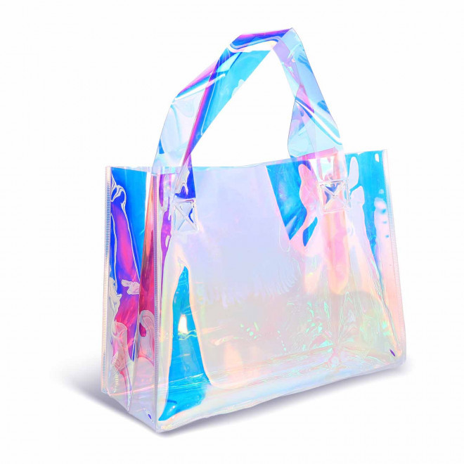 SAC EN PVC HOLOGRAPHIQUE PERSONNALISABLE 'AVICO' - holographique