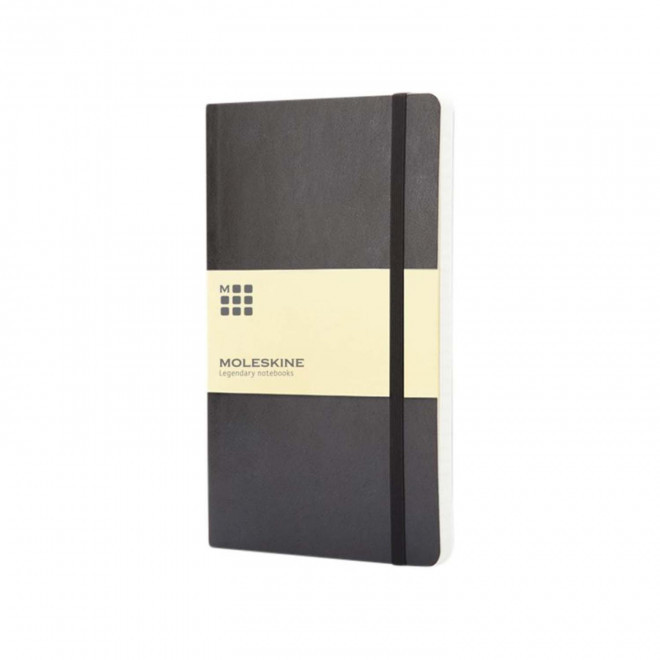 CARNET SOUPLE PERSONNALISABLE' LIGNE MOLESKINE 'CLASSIC' - noir