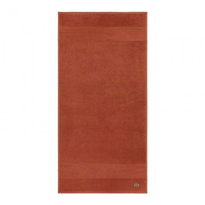 DRAP DE BAIN LACOSTE PERSONNALISABLE 'LE CROCO' - terracotta