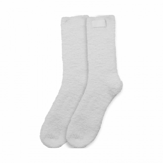 CHAUSSETTES PERSONNALISABLES MOLLETONNEES 'CLAIRETTE' - blanc