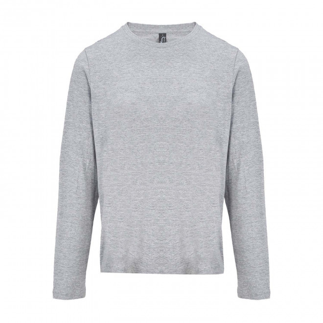 T-SHIRT PERSONNALISABLE FEMME ML COULEUR 'MONARCH' 150G/M2 - gris chiné