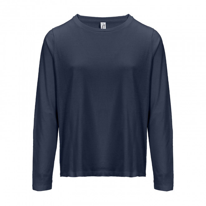 T-SHIRT PERSONNALISABLE FEMME ML COULEUR 'MONARCH' 150G/M2 - bleu marine