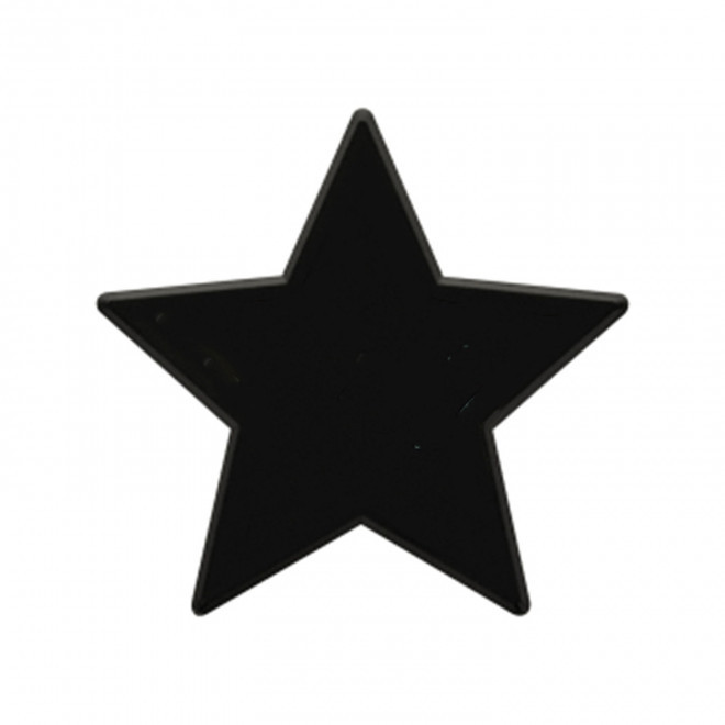 JETON DE FETES ET MANEGE PERSONNALISABLE 'FUNZY ETOILE' - noir - 9x9cm
