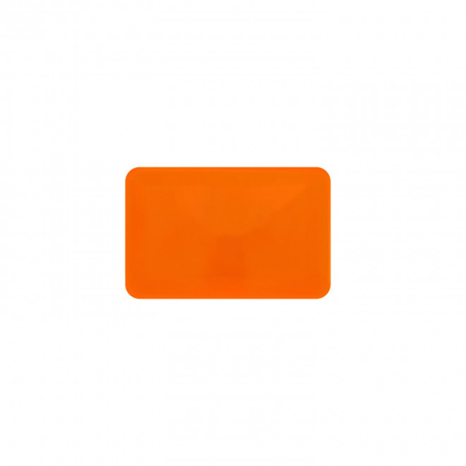 JETON DE FETES ET MANEGES PERSONNALISABLE 'FUNZY RECTANGLE' - rouge orange