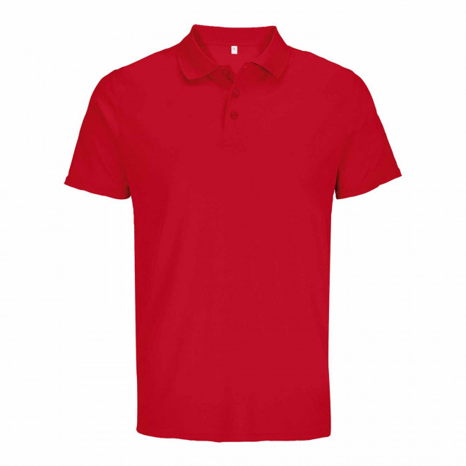 POLO DE SPORT PERSONNALISABLE MIXTE 'PITCHER' - rouge