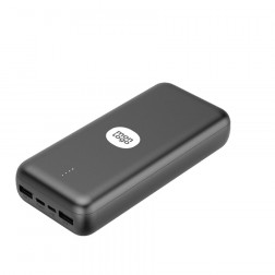 BATTERIE DE SECOURS PERSONNALISÉE 20000 MAH DOUBLE PORT USB AKASHI® 'MAXIE'