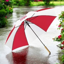 PARAPLUIE PUBLICITAIRE MANCHE DROIT OUVERTURE AUTO 'ABERDEEN BOIS'