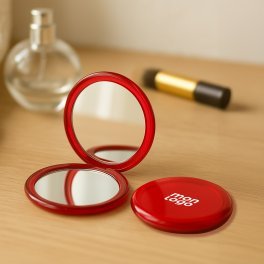 DOUBLE MIROIR DE POCHE PERSONNALISÉ 'BEAUTY DOUBLE'
