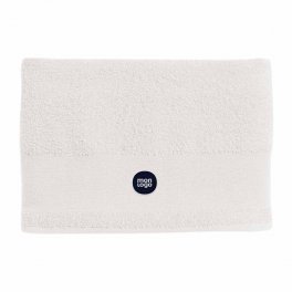 SERVIETTE DE TOILETTE PERSONNALISÉE BLANC 50x100 CM 'ISLAND'