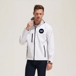 VESTE SOFTSHELL A CAPUCHE HOMME 'REPLAY ' 340 GR/M²