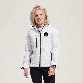 VESTE SOFTSHELL A CAPUCHE FEMME 'REPLAY' 340 GR/M²
