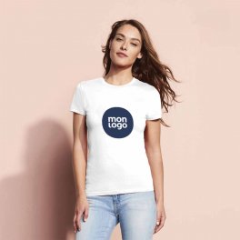 TEE SHIRT PUBLICITAIRE FEMME 'REGENT' BLANC 150 GR/M²