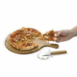 PLANCHE À PIZZA PUBLICITAIRE AVEC COUTEAU 'YOLO'